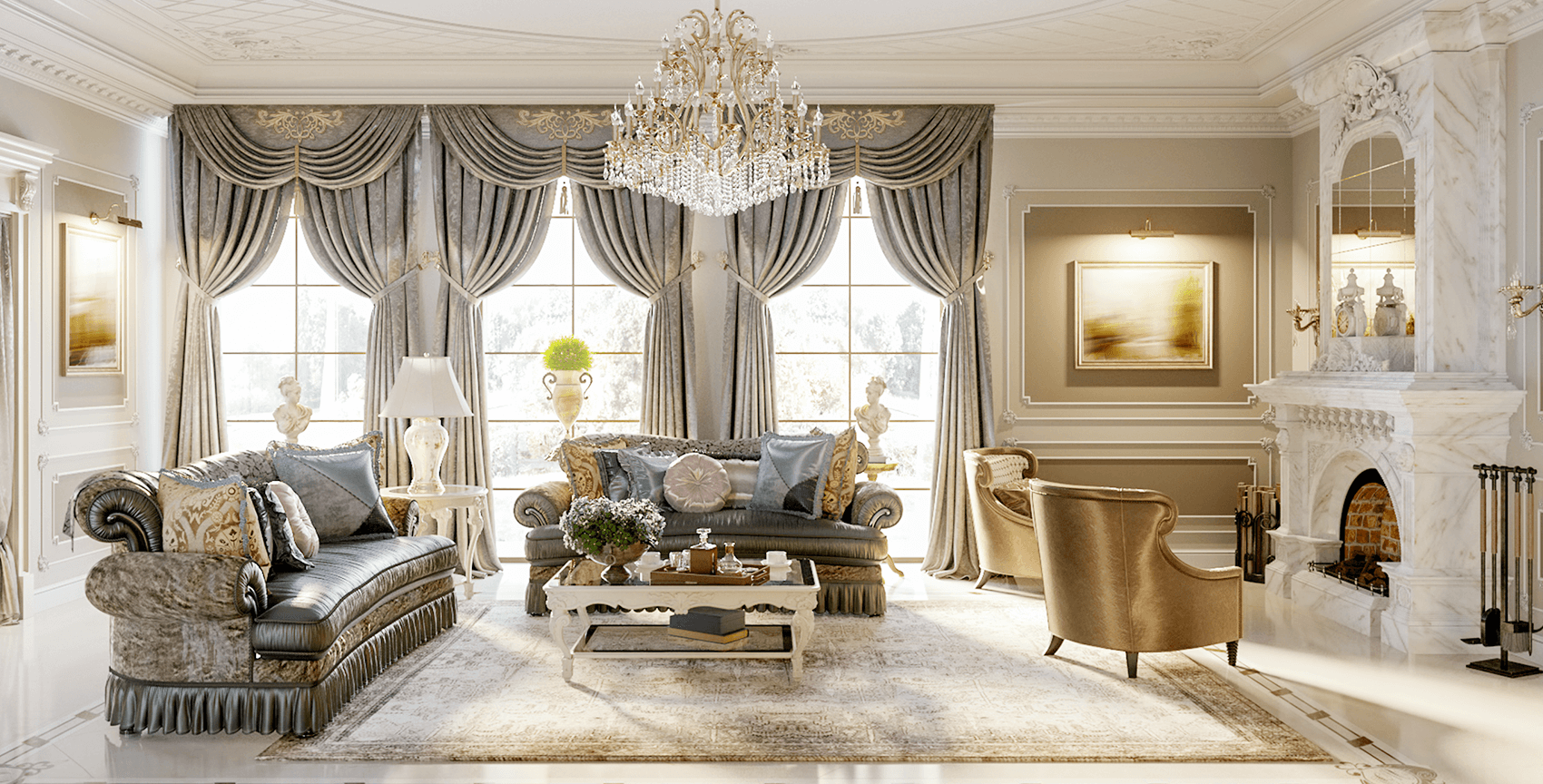 Beautiful Adorned Living Room Decor Ideas